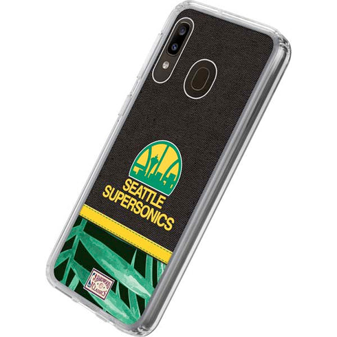 NBA Seattle SuperSonics Retro Palms Galaxy A20 Clear Case