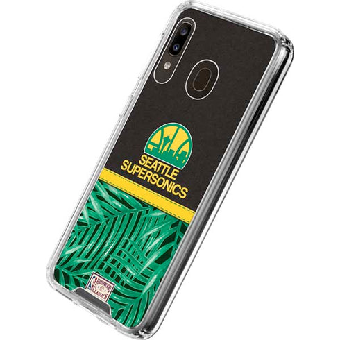 NBA Seattle SuperSonics Retro Palms Galaxy A30 Clear Case