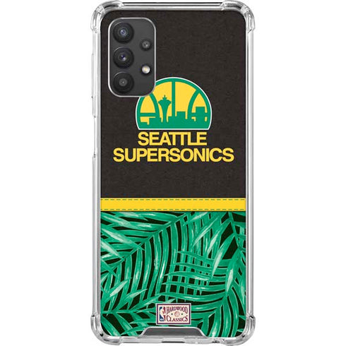 NBA Seattle SuperSonics Retro Palms Galaxy A32 5G Clear Case