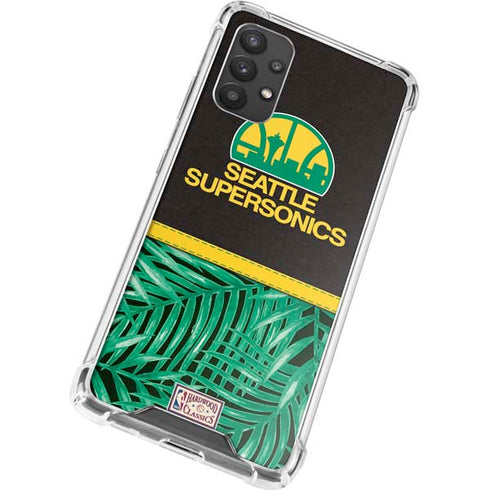NBA Seattle SuperSonics Retro Palms Galaxy A32 5G Clear Case