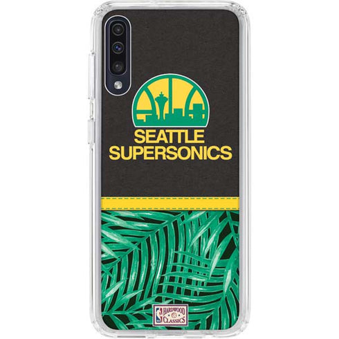 NBA Seattle SuperSonics Retro Palms Galaxy A50 Clear Case