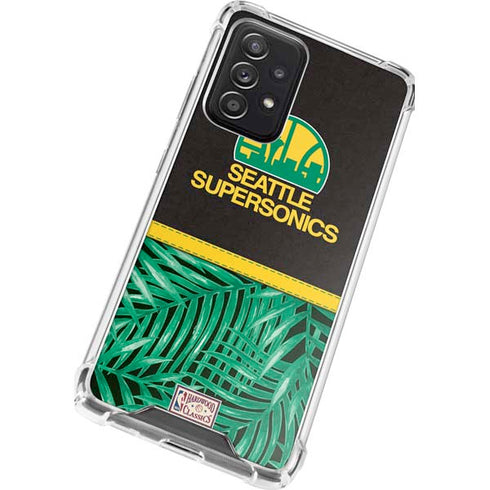 NBA Seattle SuperSonics Retro Palms Galaxy A52 5G Clear Case