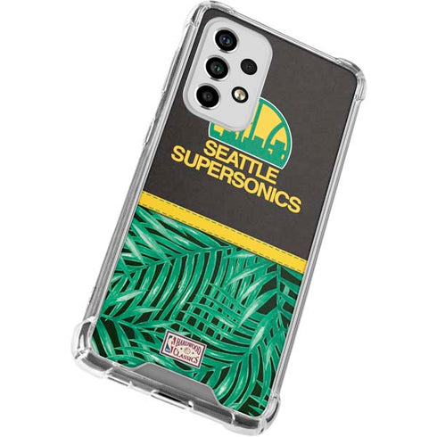 NBA Seattle SuperSonics Retro Palms Galaxy A53 5G Clear Case