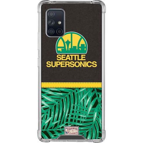 NBA Seattle SuperSonics Retro Palms Galaxy A71 5G Clear Case
