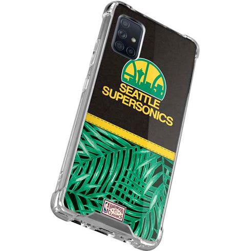 NBA Seattle SuperSonics Retro Palms Galaxy A71 5G Clear Case