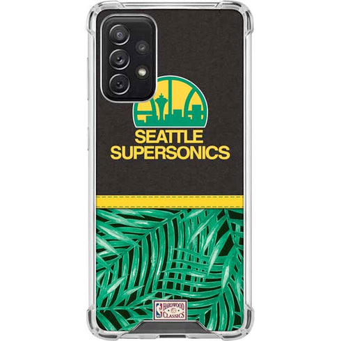 NBA Seattle SuperSonics Retro Palms Galaxy A72 5G Clear Case