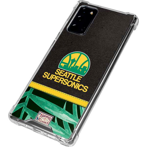 NBA Seattle SuperSonics Retro Palms Galaxy Note20 5G Clear Case
