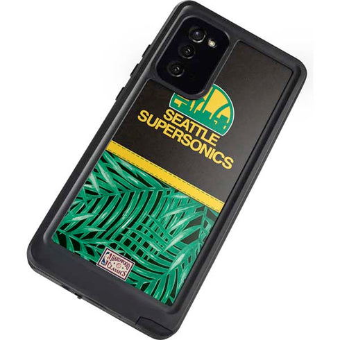 NBA Seattle SuperSonics Retro Palms Galaxy Note20 5G Waterproof Case