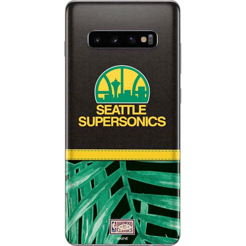 NBA Seattle SuperSonics Retro Palms Galaxy S10 Plus Skin