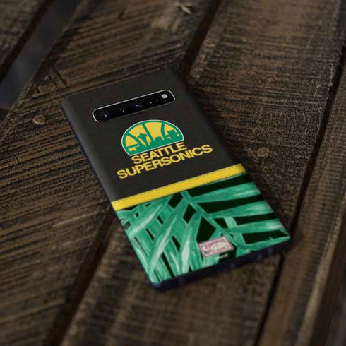 NBA Seattle SuperSonics Retro Palms Galaxy S10 Skin