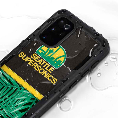 NBA Seattle SuperSonics Retro Palms Galaxy S20 Plus Waterproof Case