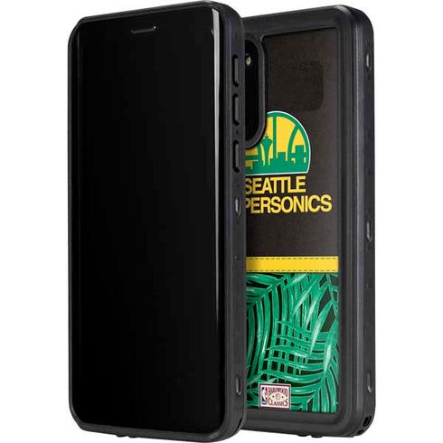 NBA Seattle SuperSonics Retro Palms Galaxy S20 Waterproof Case