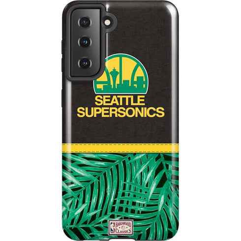 NBA Seattle SuperSonics Retro Palms Galaxy S21 5G Pro Case