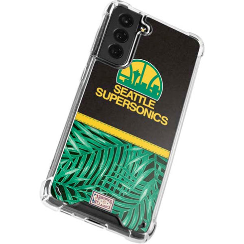NBA Seattle SuperSonics Retro Palms Galaxy S21 Plus 5G Clear Case