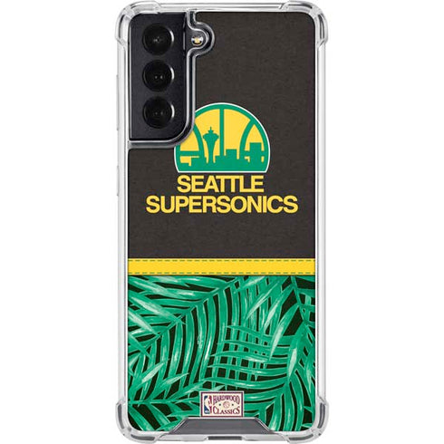 NBA Seattle SuperSonics Retro Palms Galaxy S22 Clear Case