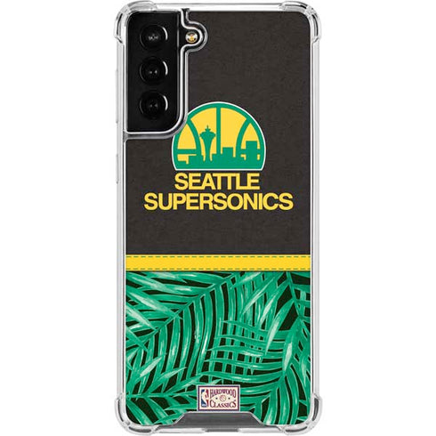 NBA Seattle SuperSonics Retro Palms Galaxy S22 Plus Clear Case