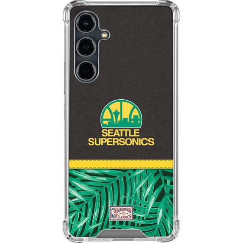 NBA Seattle SuperSonics Retro Palms Galaxy S23 FE Clear Case