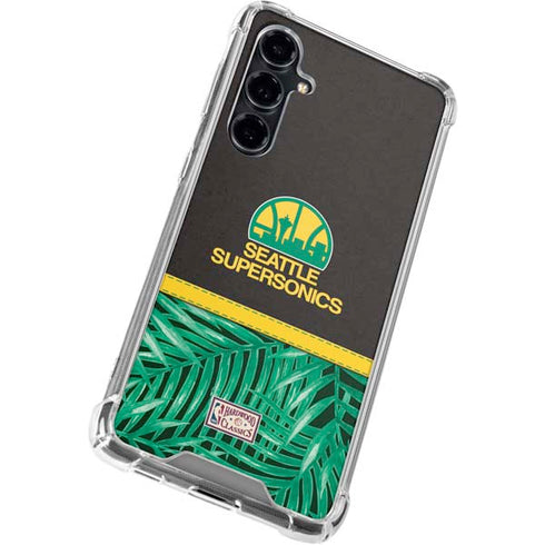 NBA Seattle SuperSonics Retro Palms Galaxy S23 FE Clear Case