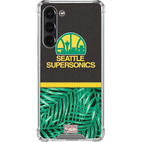 NBA Seattle SuperSonics Retro Palms Galaxy S23 Plus Clear Case