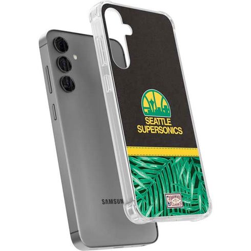 NBA Seattle SuperSonics Retro Palms Galaxy S24 Plus Clear Case