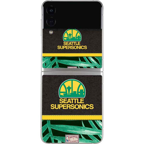 NBA Seattle SuperSonics Retro Palms Galaxy Z Flip3 5G Skin