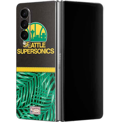NBA Seattle SuperSonics Retro Palms Galaxy Z Fold4 5G Skin