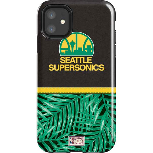 NBA Seattle SuperSonics Retro Palms iPhone 11 Impact Case