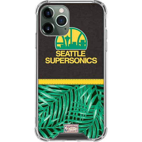 NBA Seattle SuperSonics Retro Palms iPhone 11 Pro Max Clear Case