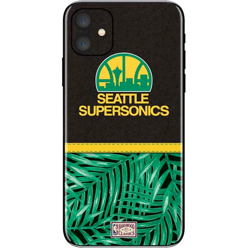 NBA Seattle SuperSonics Retro Palms iPhone 11 Skin