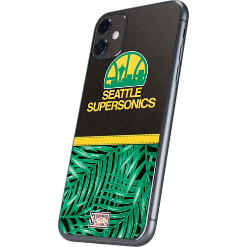 NBA Seattle SuperSonics Retro Palms iPhone 11 Skin