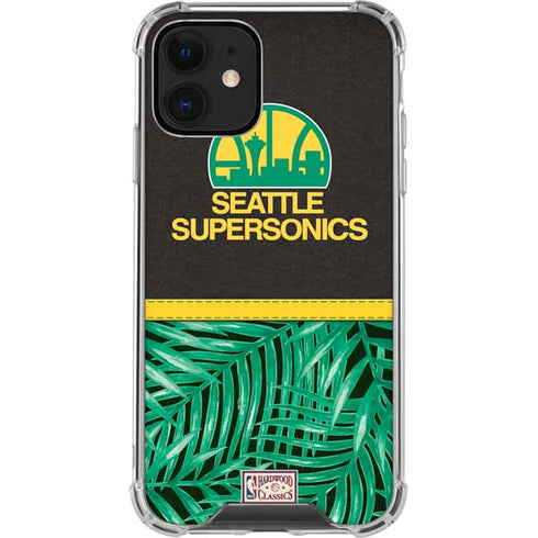 NBA Seattle SuperSonics Retro Palms iPhone 12 Clear Case