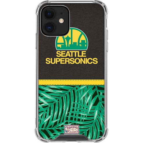 NBA Seattle SuperSonics Retro Palms iPhone 12 Mini Clear Case
