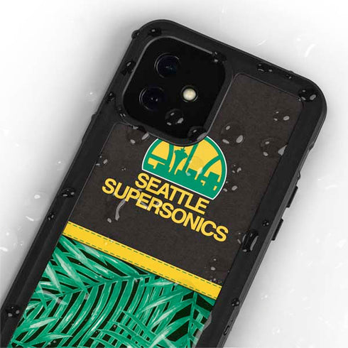 NBA Seattle SuperSonics Retro Palms iPhone 12 Mini Waterproof Case