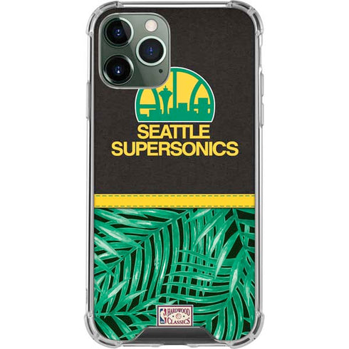 NBA Seattle SuperSonics Retro Palms iPhone 12 Pro Clear Case