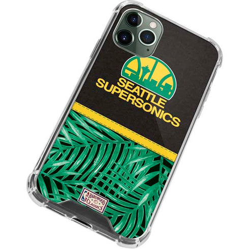 NBA Seattle SuperSonics Retro Palms iPhone 12 Pro Clear Case