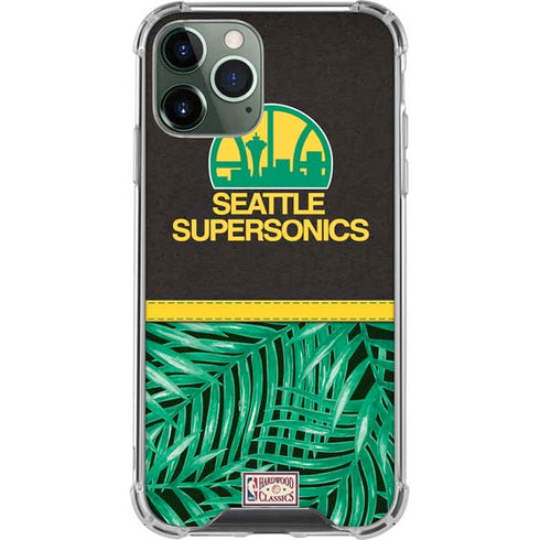 NBA Seattle SuperSonics Retro Palms iPhone 12 Pro Max Clear Case