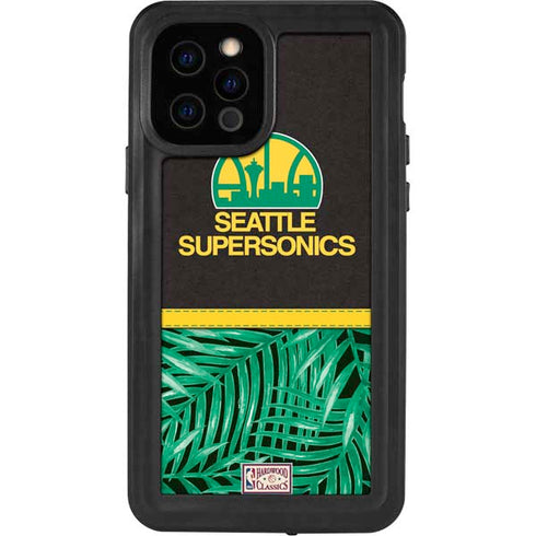 NBA Seattle SuperSonics Retro Palms iPhone 12 Pro Waterproof Case