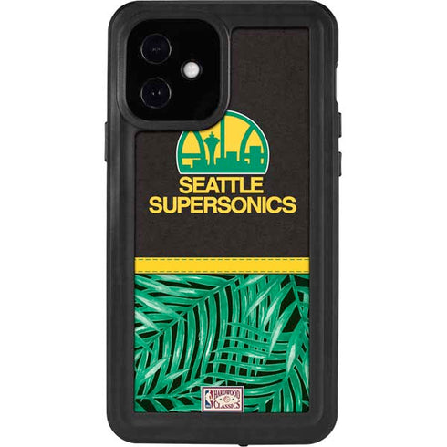 NBA Seattle SuperSonics Retro Palms iPhone 12 Waterproof Case