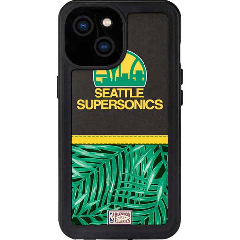 NBA Seattle SuperSonics Retro Palms iPhone 13 Mini Waterproof Case