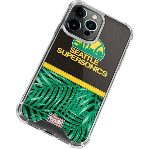 NBA Seattle SuperSonics Retro Palms iPhone 13 Pro Clear Case