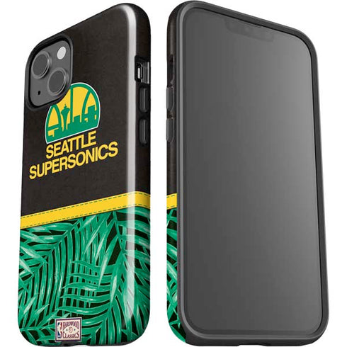 NBA Seattle SuperSonics Retro Palms iPhone 14 Plus Impact Case