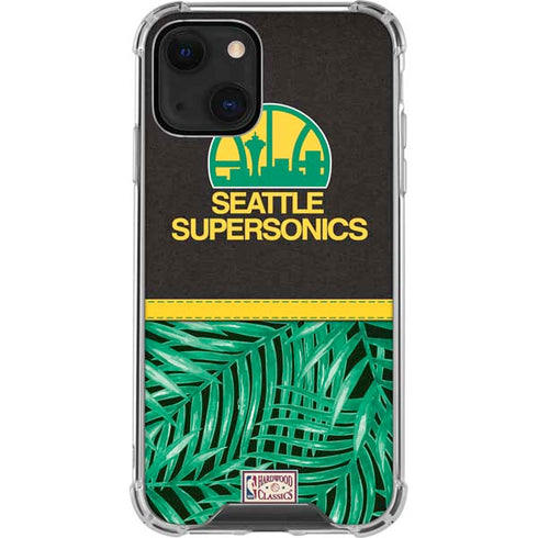 NBA Seattle SuperSonics Retro Palms iPhone 14 Plus Clear Case