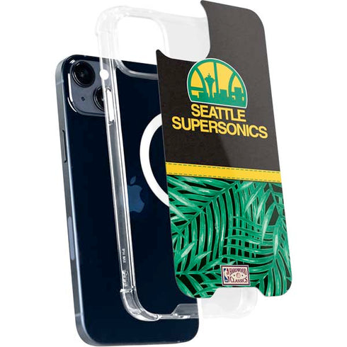NBA Seattle SuperSonics Retro Palms iPhone 15 Plus MagSafe Case