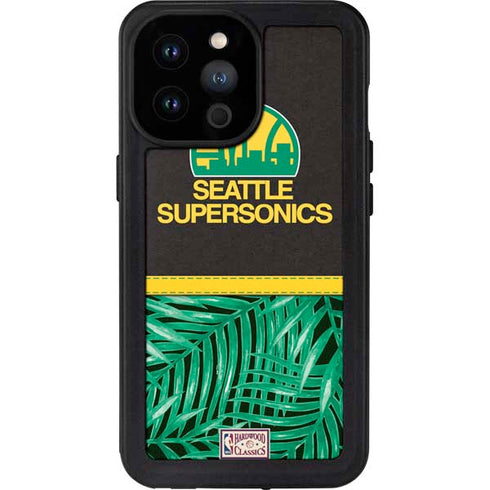 NBA Seattle SuperSonics Retro Palms iPhone 14 Pro Max Waterproof Case