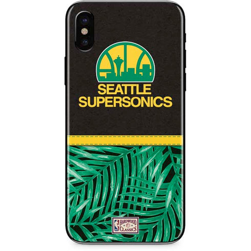 NBA Seattle SuperSonics Retro Palms iPhone X Skin