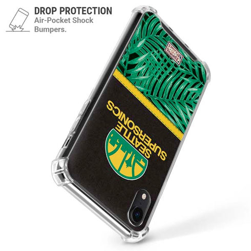 NBA Seattle SuperSonics Retro Palms iPhone XR Clear Case