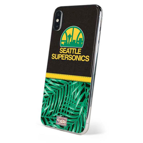 NBA Seattle SuperSonics Retro Palms iPhone XS Skin