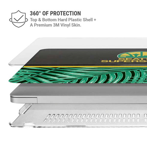 NBA Seattle SuperSonics Retro Palms MacBook Air 13in M1 (2021) Case plus Skin