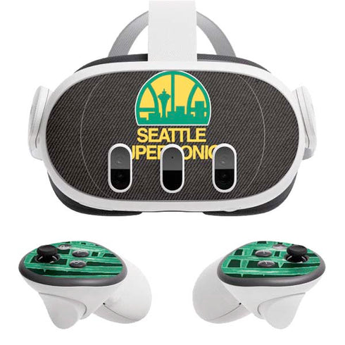 NBA Seattle SuperSonics Retro Palms Meta Quest 3 Skin