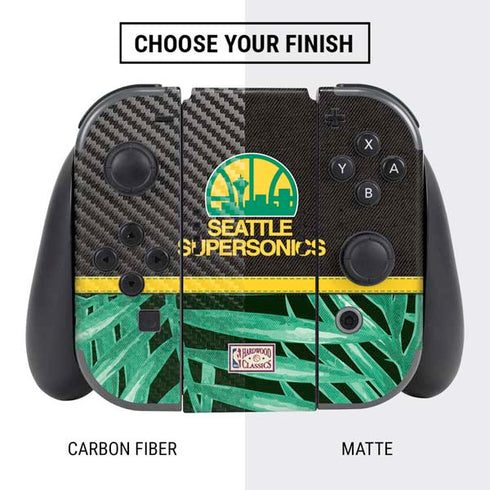 NBA Seattle SuperSonics Retro Palms Nintendo Switch Bundle Skin